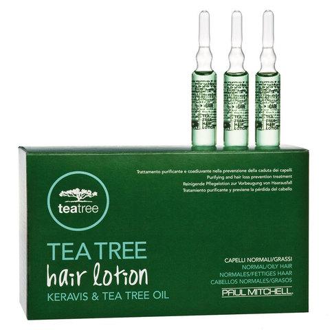 PAUL MITCHELL Регенерирующие ампулы для волос и кожи головы против выпадения «Tea Tree Special Hair Lotion Keravis & Tea Tree Oil» 6 мл*12 шт.